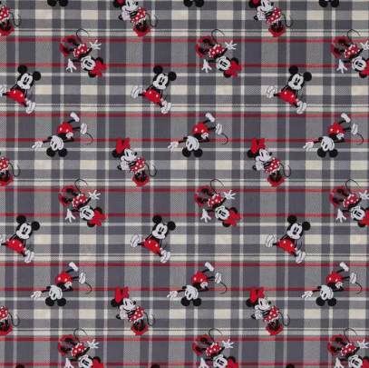 Mickey & Minnie Plaid Bonnet