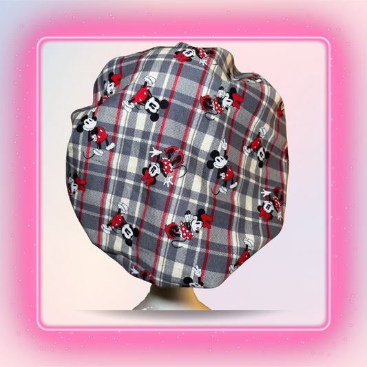 Mickey & Minnie Plaid Bonnet